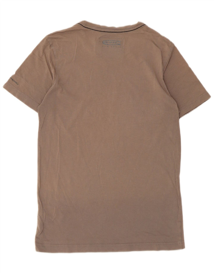 Tricou grafic G-Star pentru bărbați Top mic maro bumbac