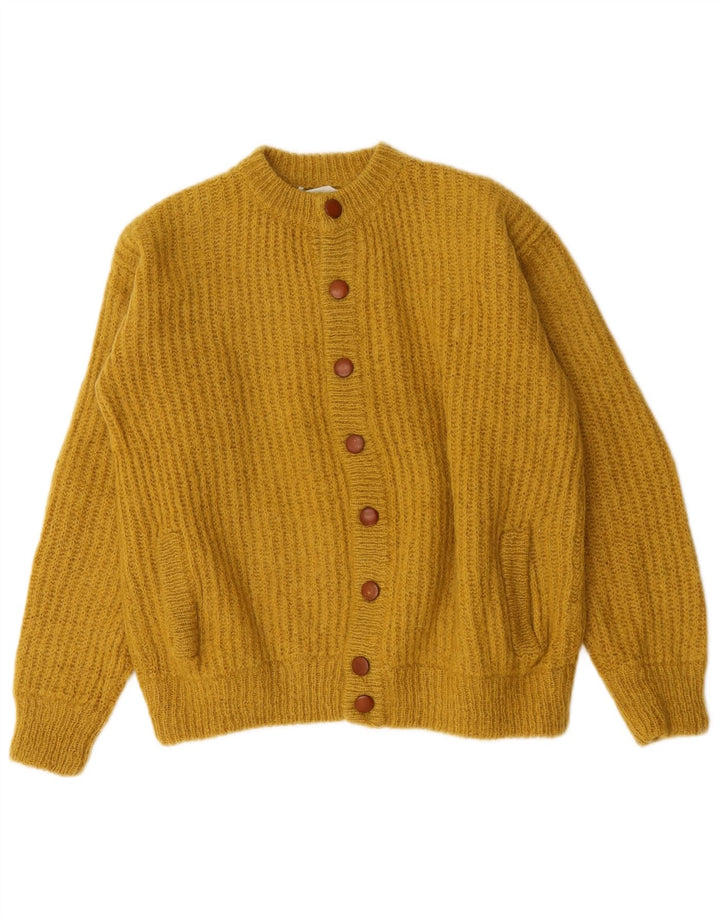 Pulover cardigan pentru femei Benetton UK 16 Large Yellow