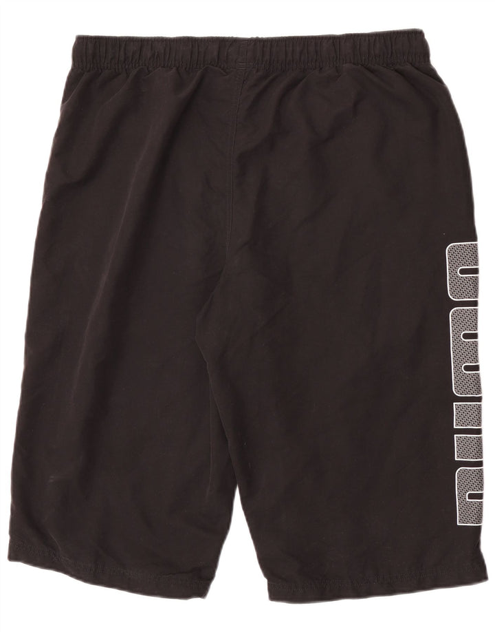 Pantaloni scurți sport grafic Puma pentru bărbați, mari, negru
