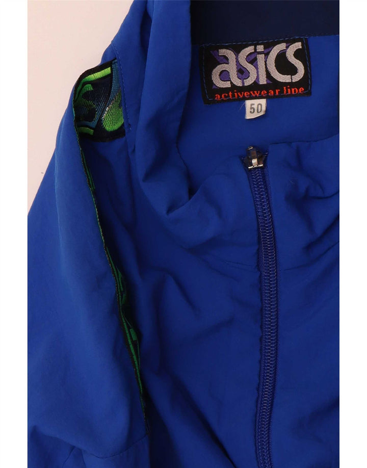 Jachetă de top pentru trening grafic Asics pentru bărbați IT 50 Medium Blue Colorblock