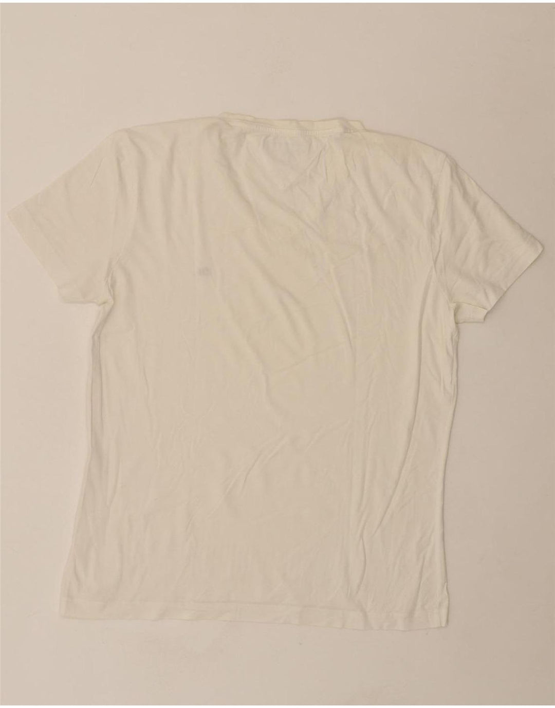 TOMMY HILFIGER Womens T-Shirt Top UK 16 Large White Vintage Tommy Hilfiger and Second-Hand Tommy Hilfiger from Messina Hembry 