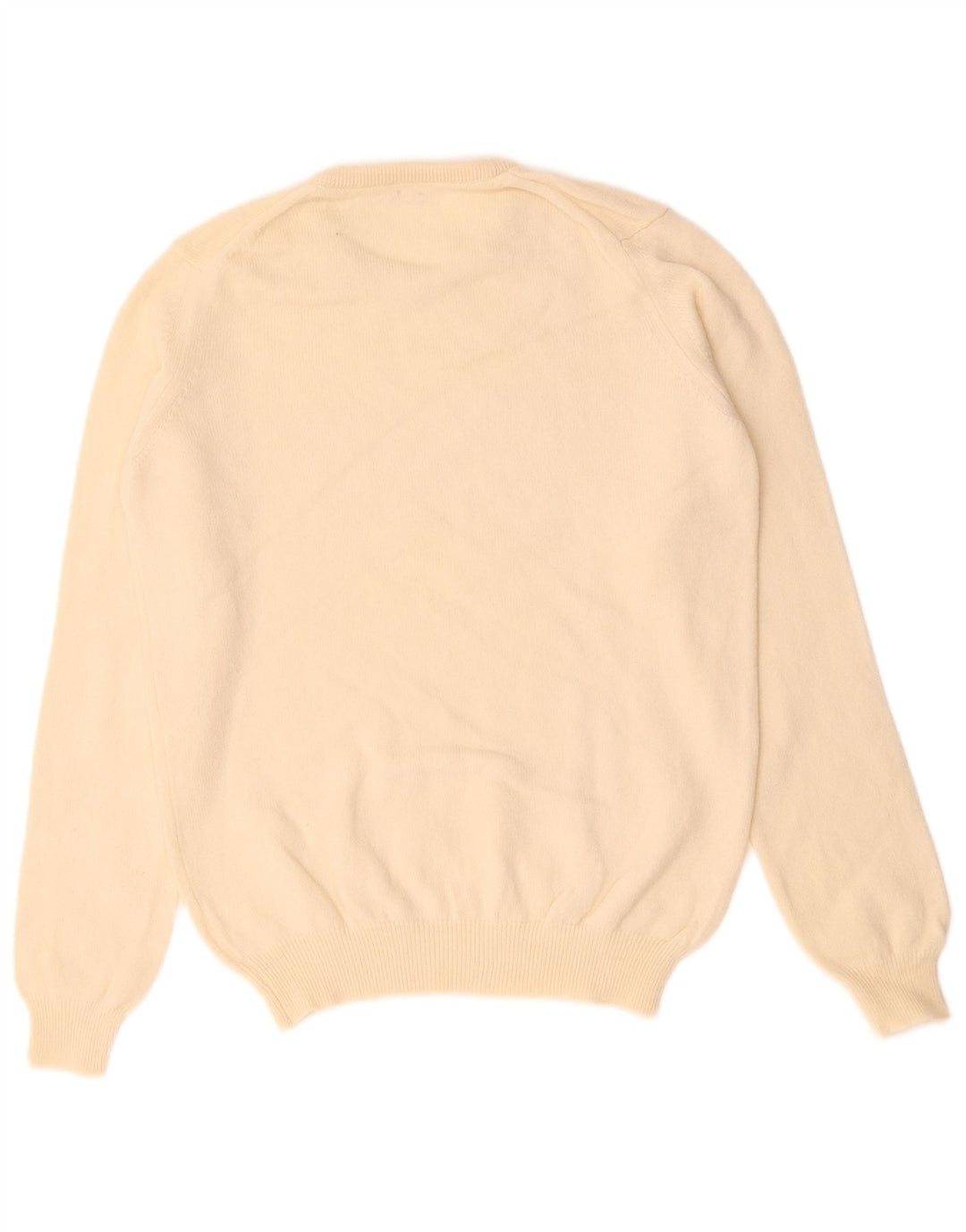 Pulover VINTAGE pentru femei cu decolteu rotund UK 14 Bej mediu