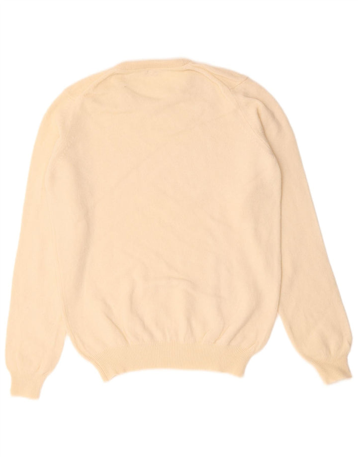 Pulover VINTAGE pentru femei cu decolteu rotund UK 14 Bej mediu