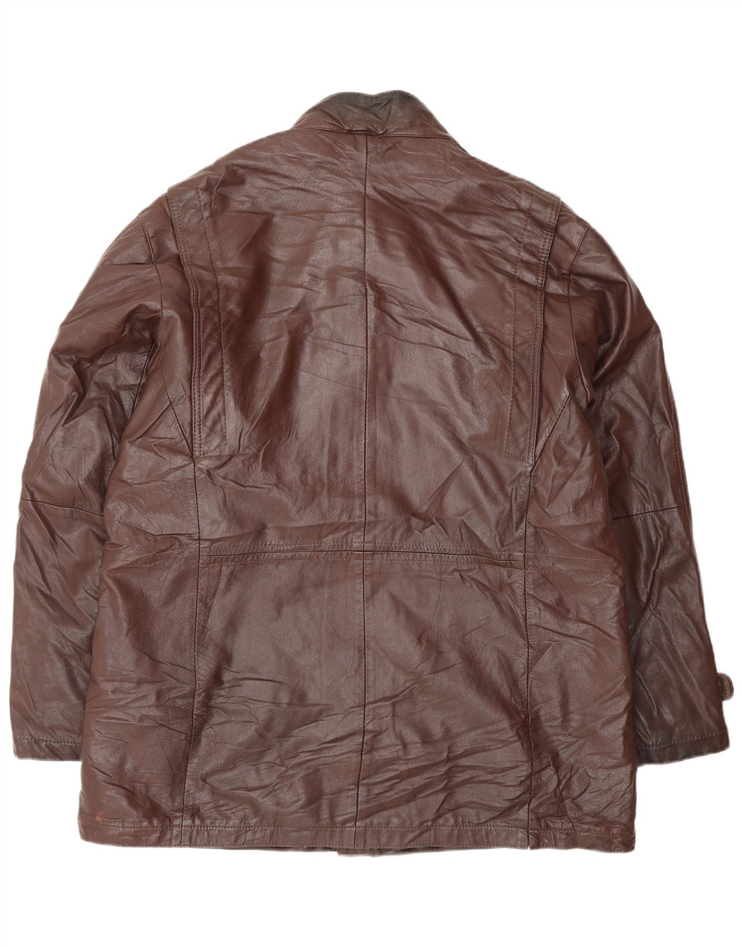 Geaca de piele vintage pentru barbati IT 52 XL maro