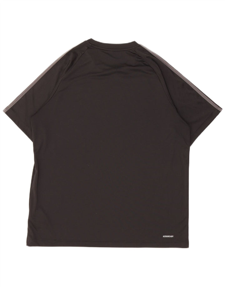 Tricou pentru bărbați Adidas Aeroready Top mare din poliester negru