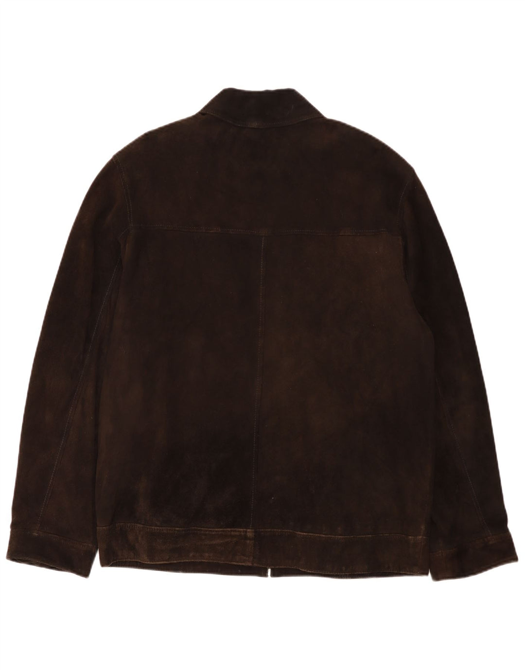 Bomber vintage pentru bărbați din piele intoarsa UK 40 mare, maro, din piele