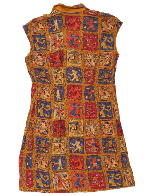 Rochie de damă Vintage Shift UK 16 mare, multicoloră, mozaic