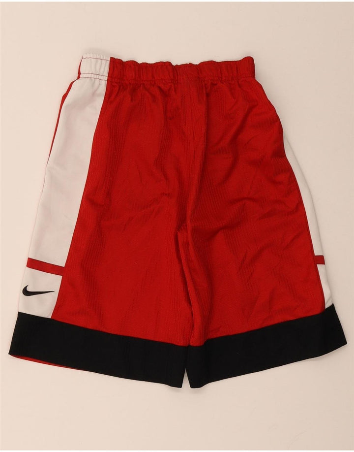 Pantaloni scurți sport Nike pentru bărbați, roșu mediu, poliester color bloc