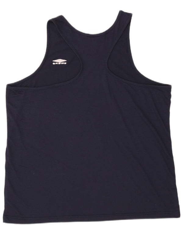 Umbro Mens Vest Top 2XL Navy Blue Polyester