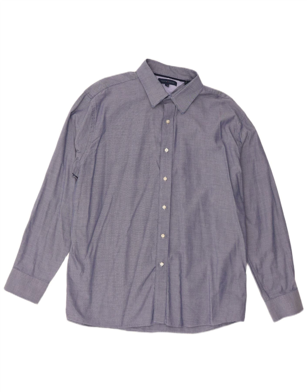 Cămașă pentru bărbați Tommy Hilfiger Mărimea 17 1/2 XL Bumbac cu pete albastre