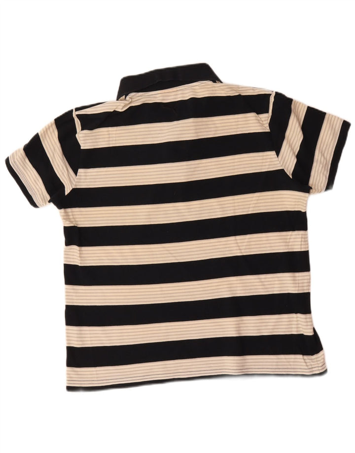 Tricou polo Puma pentru bărbați, bumbac cu dungi negre medii