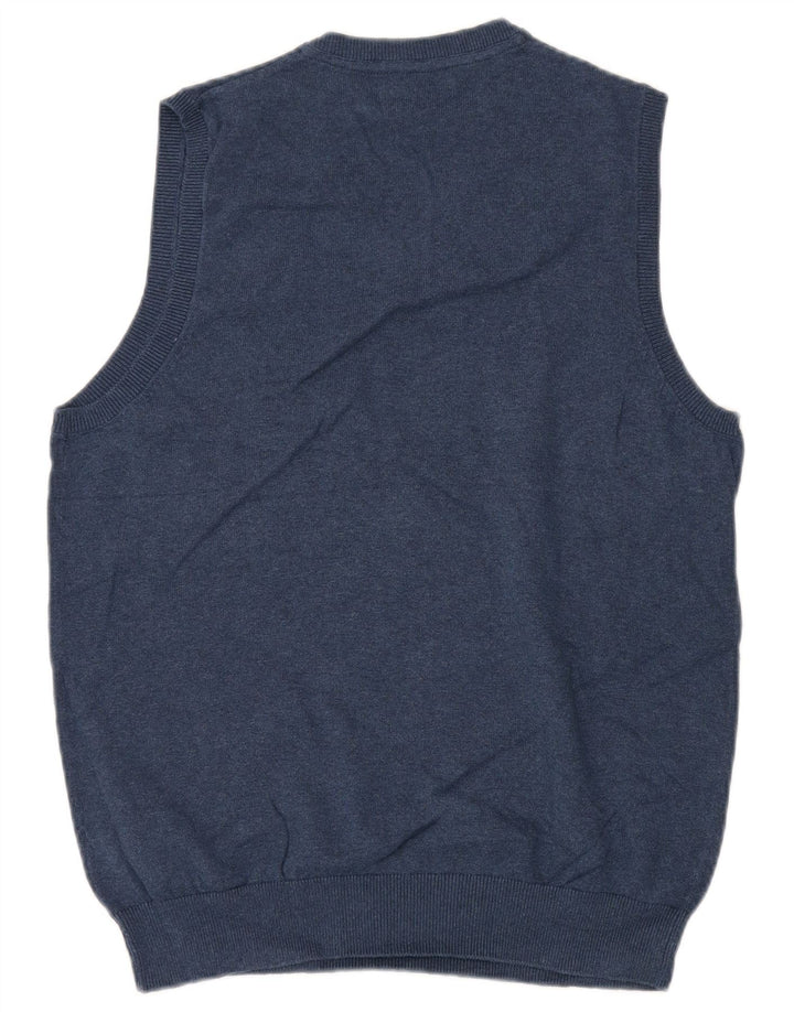 MARKS & SPENCER Vestă pentru bărbați Tank Top Bumbac, albastru bleumarin mediu