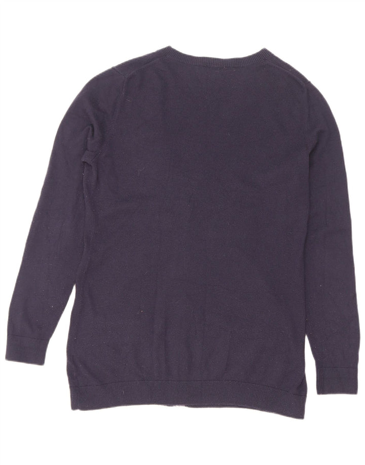 Pulover cardigan pentru femei Gap UK 12 Mediu Nailon bleumarin