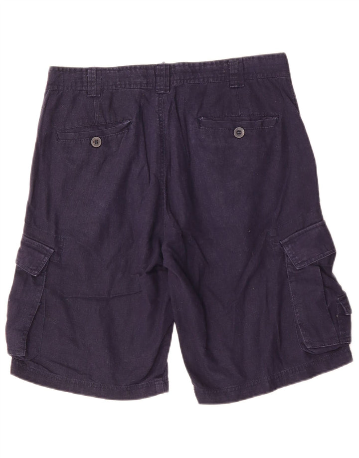 Pantaloni scurți cargo pentru bărbați Bromfield W32, in albastru marin mediu