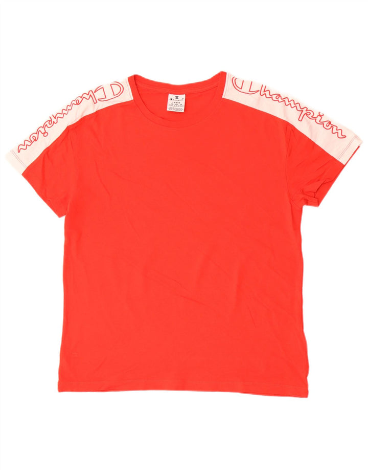 Tricou grafic pentru bărbați Champion Top mare roșu colorblock