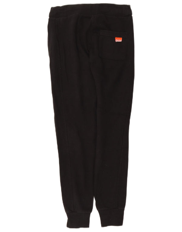 Pantaloni de trening Superdry pentru femei Joggeri UK 8 Bumbac negru mic