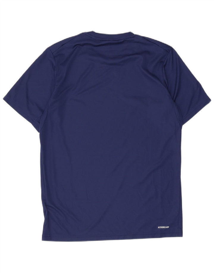 Tricou pentru bărbați ADIDAS Aeroready Top mic din poliester bleumarin