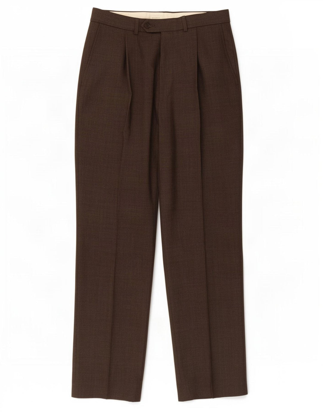 Pantaloni de costum pentru bărbați Marks & Spencer L32 L31 Maro Poliester