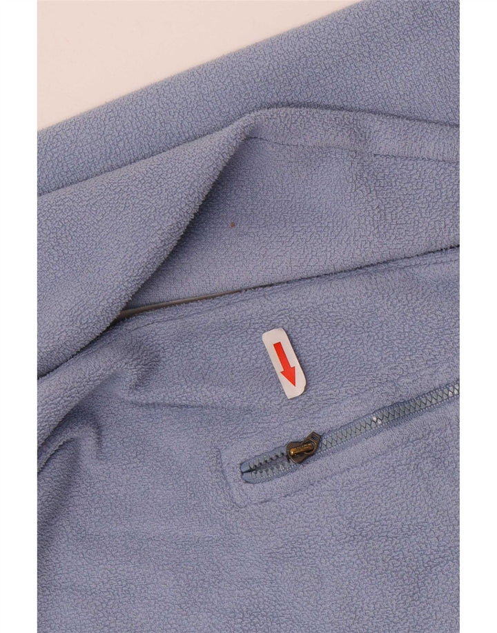 Jachetă fleece pentru femei Adidas UK 18 XL, poliester albastru