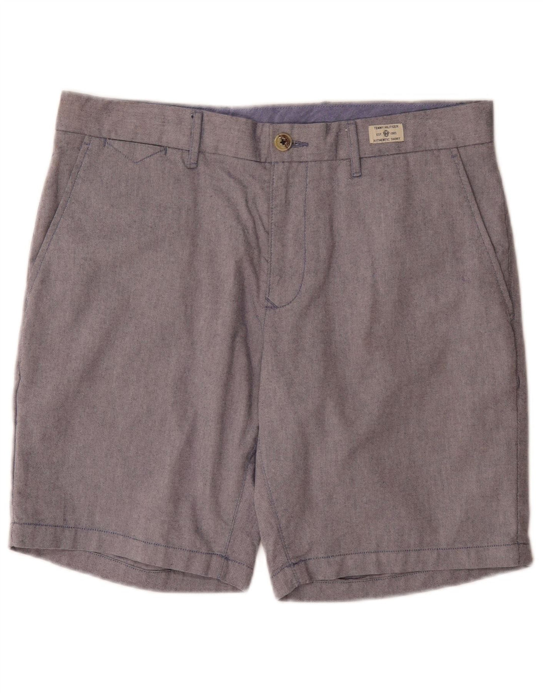 Pantaloni scurți chino obișnuiți pentru bărbați Tommy Hilfiger W34, bumbac albastru mare