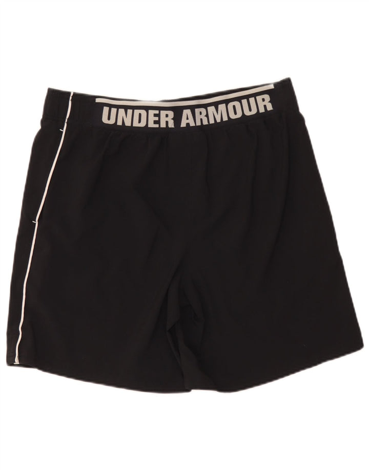 Pantaloni scurți sport grafic Under Armour pentru bărbați, poliester mediu negru