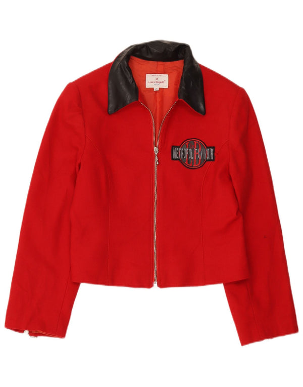 Laura Biagiotti Fete Blazer Grafic Jachetă 11-12 Ani Roșu Colorblock