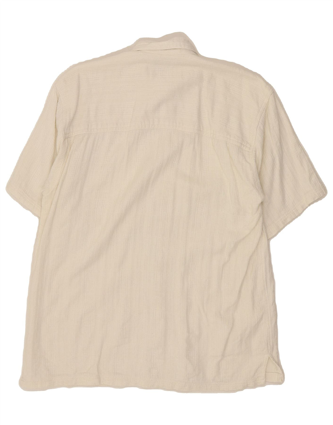 MADISON Mens Short Sleeve Shirt Large White Cotton Vintage Madison and Second-Hand Madison from Messina Hembry 