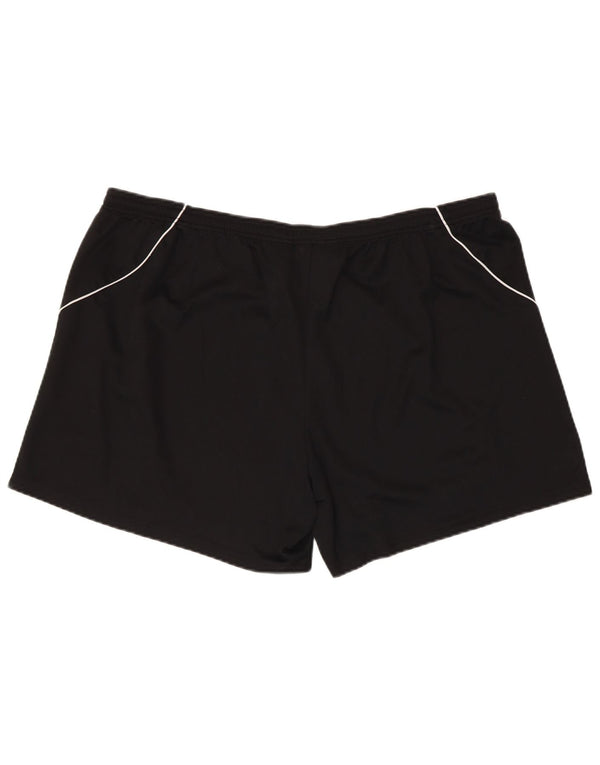 Pantaloni scurți sport Climalite Adidas pentru femei UK 20 2XL poliester negru