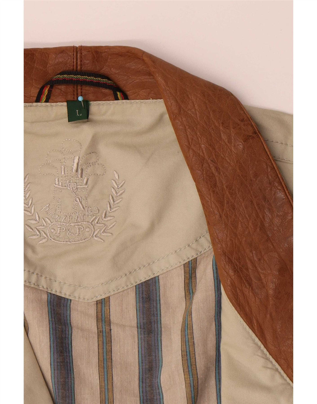 Jachetă vintage pentru bărbați, UK 40, mare, bej, bumbac