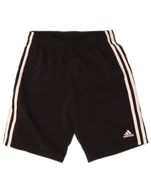 Pantaloni scurți sport pentru băieți Adidas 9-10 ani poliester negru