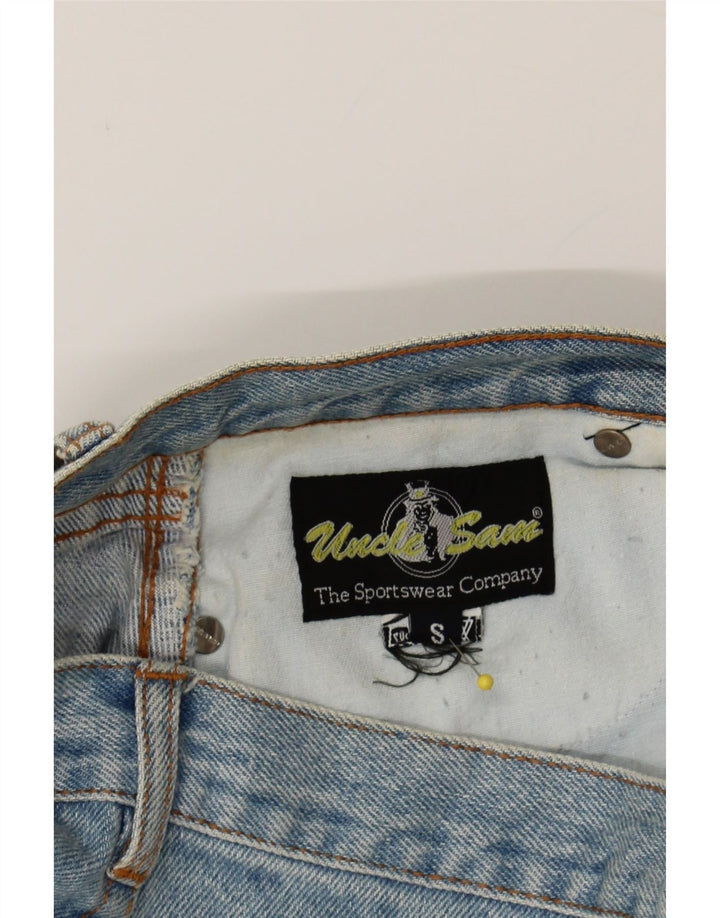 UNCLE SAM Womens Denim Skirt UK 10 Small W27 Blue Vintage Uncle Sam and Second-Hand Uncle Sam from Messina Hembry 