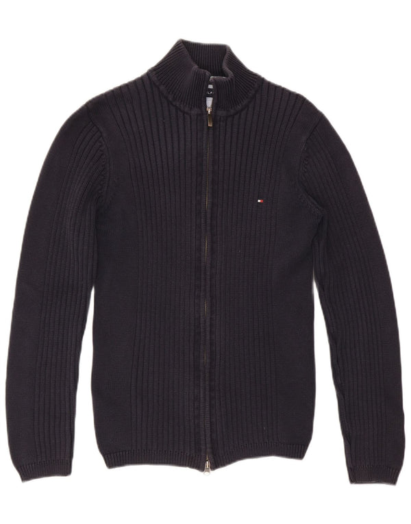 Pulover cardigan Tommy Hilfiger pentru femei UK 12 Medium bleumarin Bumbac