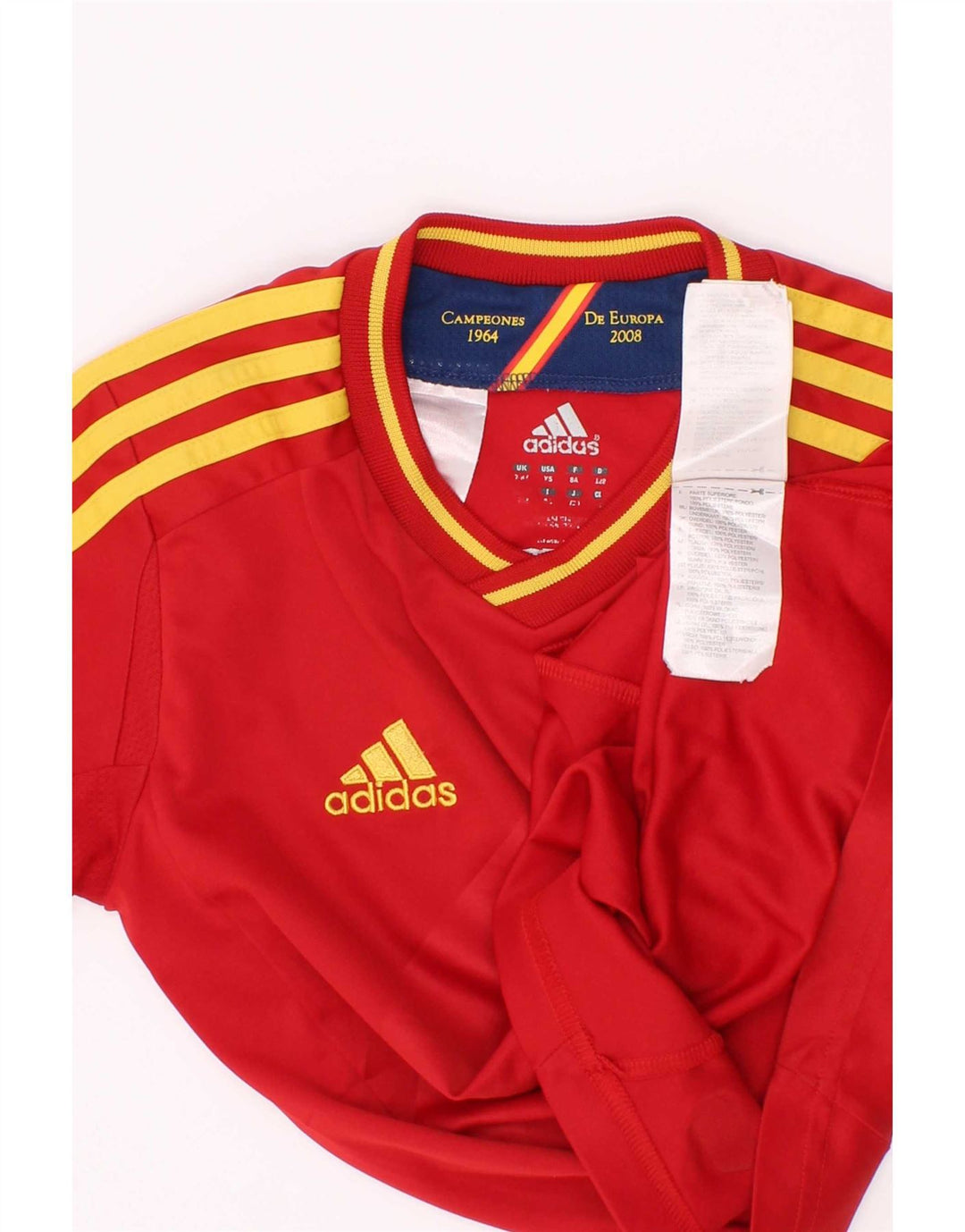 Tricou Adidas Climacool pentru baieti Top 7-8 ani poliester cu dungi rosii