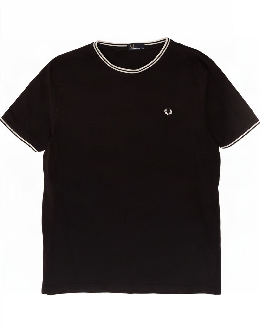 Tricou Fred Perry pentru bărbați Top 2XL bumbac negru