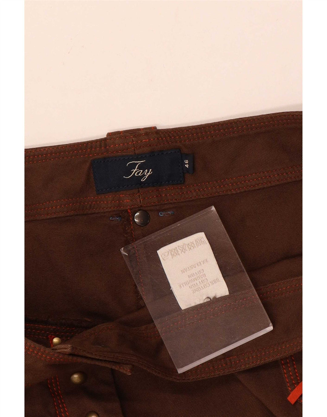 Pantaloni scurți casual pentru femei Fay IT 46 Large W32 Brown Bumbac