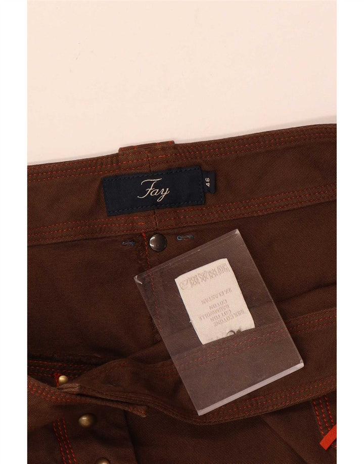 Pantaloni scurți casual pentru femei Fay IT 46 Large W32 Brown Bumbac