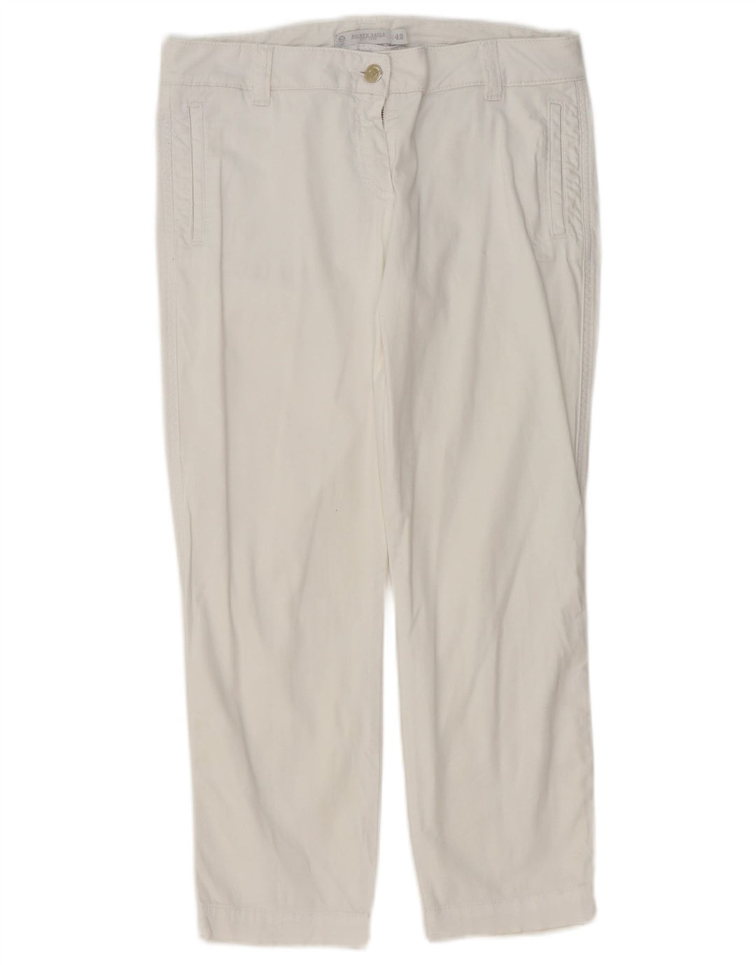 NORTH SAILS Pantaloni tăiați drept pentru femei EU 42 Large W32 L24 White