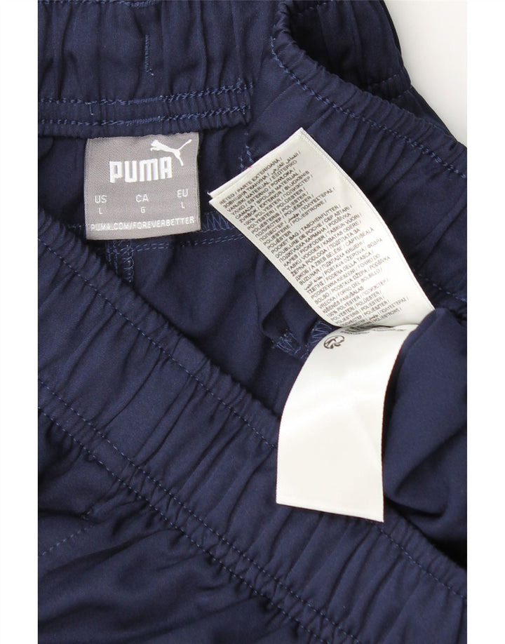 Pantaloni scurți sport Puma pentru bărbați, mari, albastru, poliester
