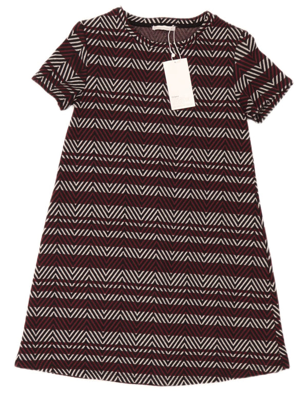 Rochie A-Line Trafaluc pentru femei Zara Marea Britanie 8, chevron multicolor mic