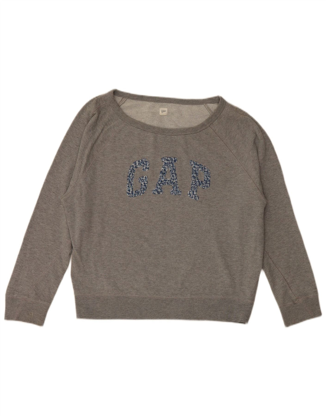 Pulover supradimensionat pentru femei Gap, cu grafic, UK 10, bumbac, gri mic