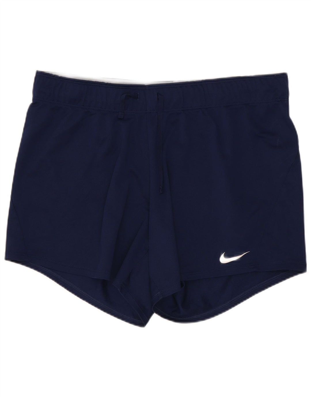 Pantaloni scurți sport Nike Dri Fit pentru femei UK 12 Medium Bleumarin Poliester