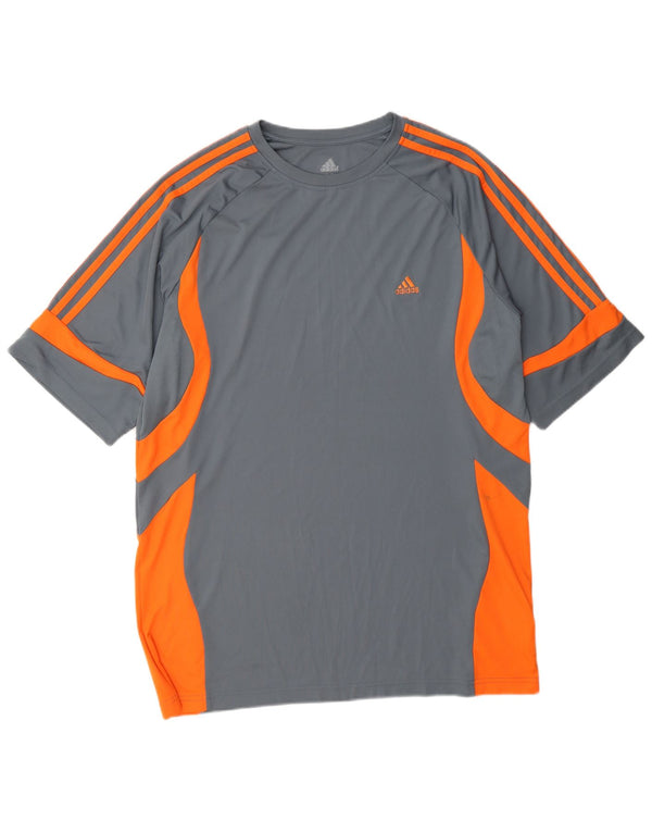 Tricou Adidas Climacool pentru bărbați Top XL Gri poliester color bloc
