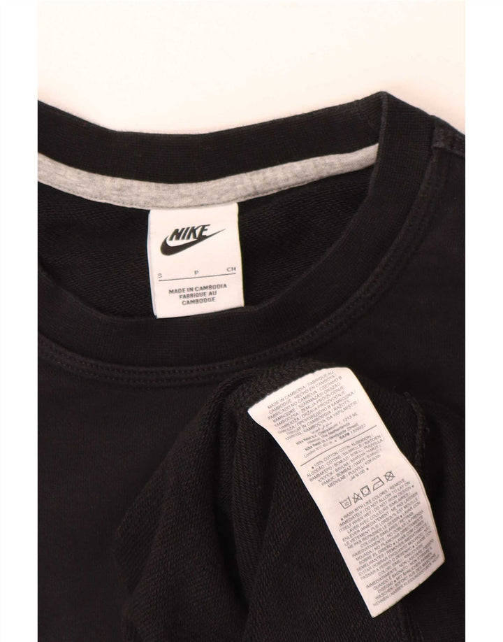 Pulover Nike pentru bărbați, bumbac mic, negru