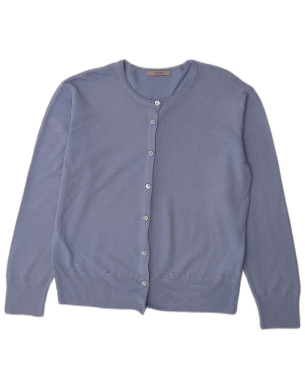 Pulover cardigan pentru femei Marks & Spencer UK 16 mare albastru acrilic
