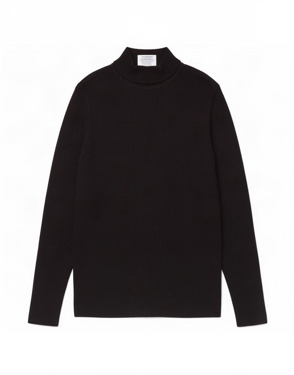 Marks & Spencer Top pentru femei cu mânecă lungă UK 12 Medium Black Viscose