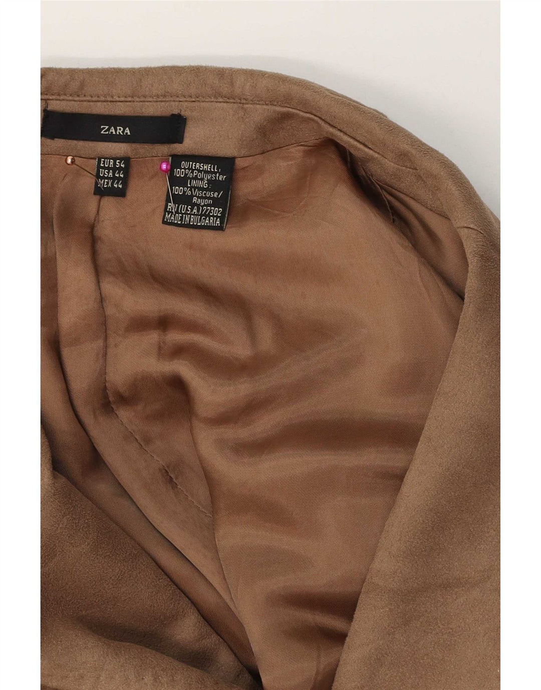 Blazer pentru bărbați Zara cu 2 nasturi EU 54 XL poliester bej