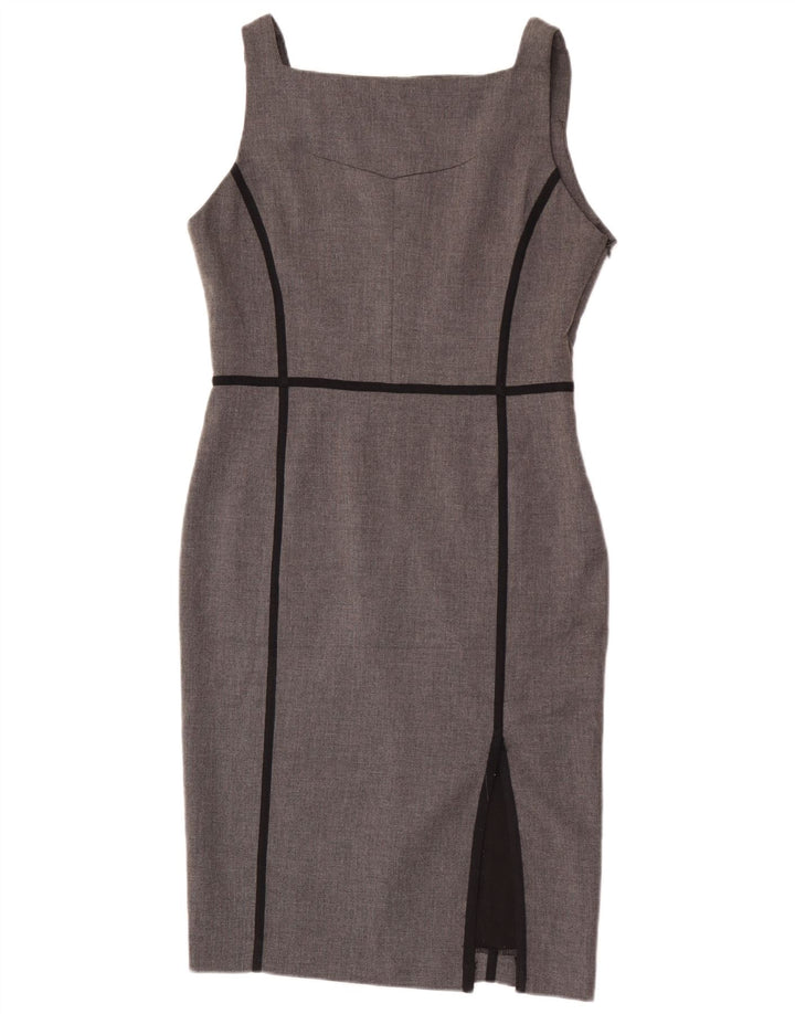 Rochie teacă fără mâneci pentru femei Zara UK 14, mare, gri, poliester
