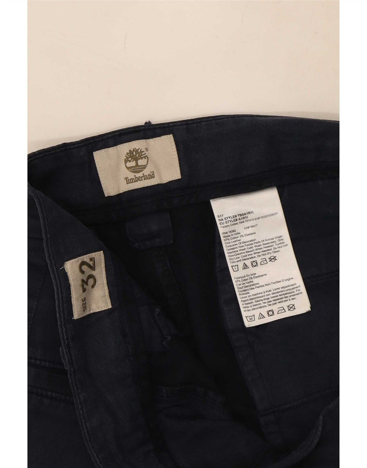 Pantaloni scurți chino pentru bărbați Timberland W32, bumbac, albastru bleumarin mediu