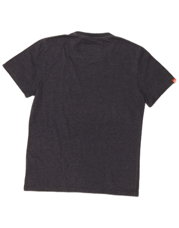 Tricou grafic pentru bărbați Superdry Top XL, bumbac cu pete gri