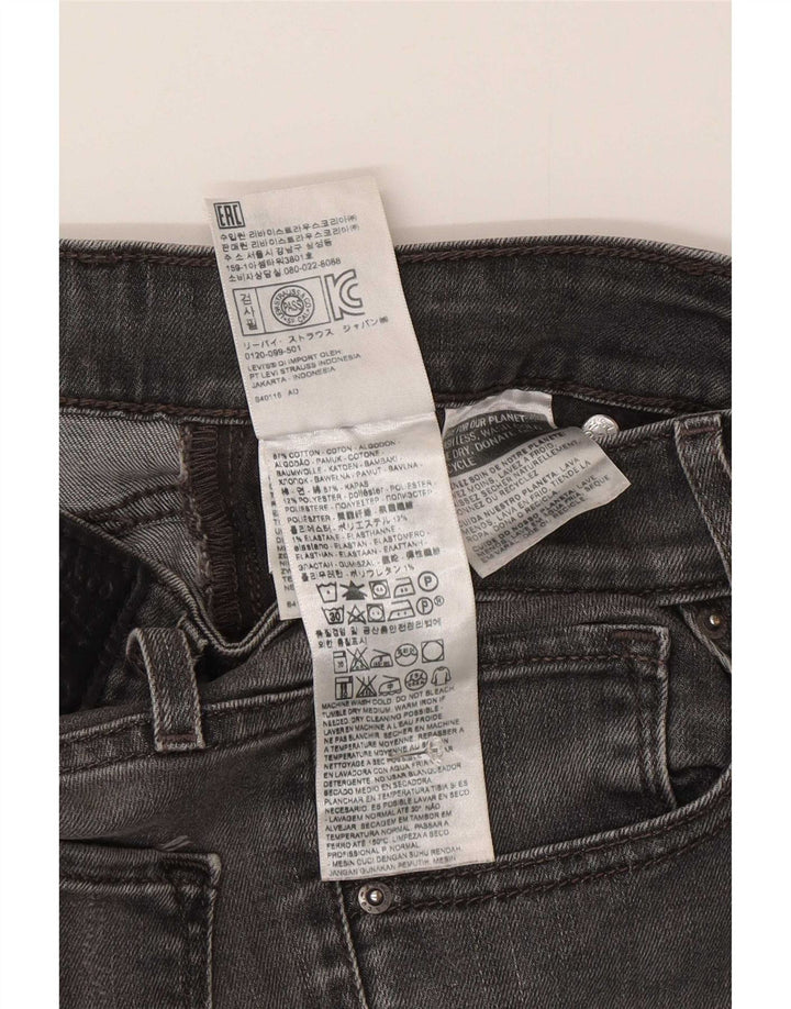 Blugi skinny pentru femei Levi's W26 L34 bumbac gri